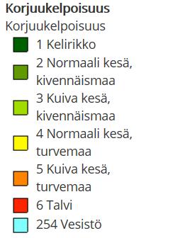 maanmittauslaitoksen maastotietokantaa.