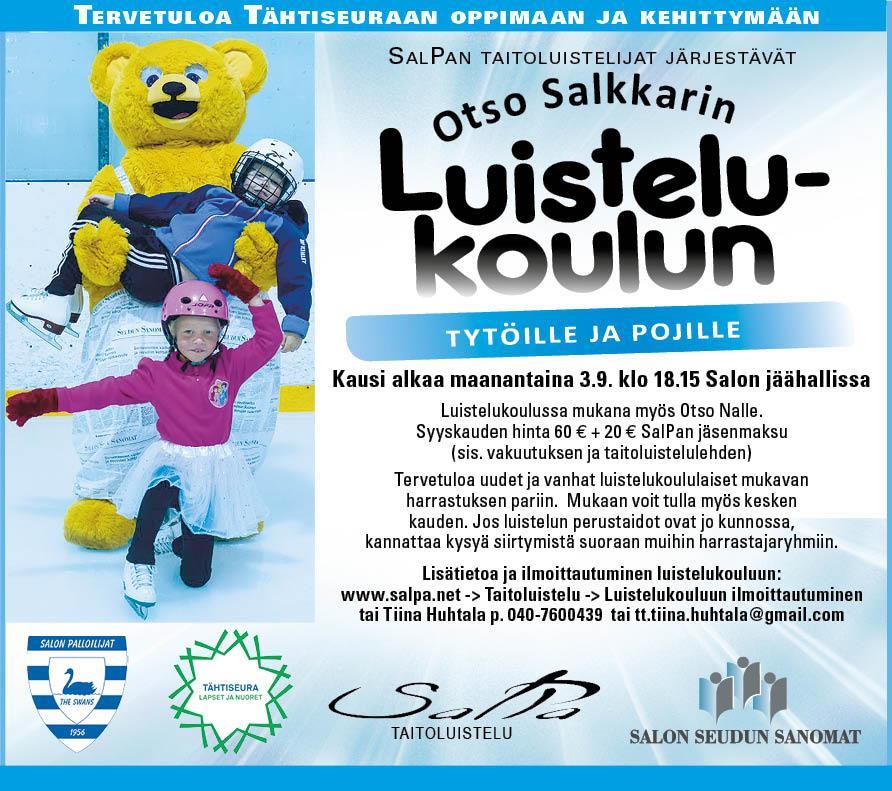 Otso Salkkarin luistelukoulu on