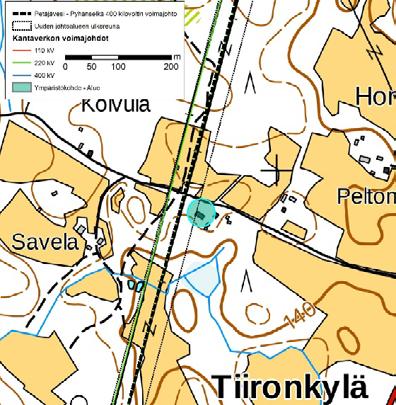 4 (12) 20.10.2017 SELVITYS JOHTOALUEMUUTOKSEN Kuva 1. Asuinrakennus Kivijärven Tiironkylässä. Asuinrakennuksen reuna jää osittain levenevälle johtoalueelle. Asuinrakennus oikeassa kuvassa. Kuva 2.