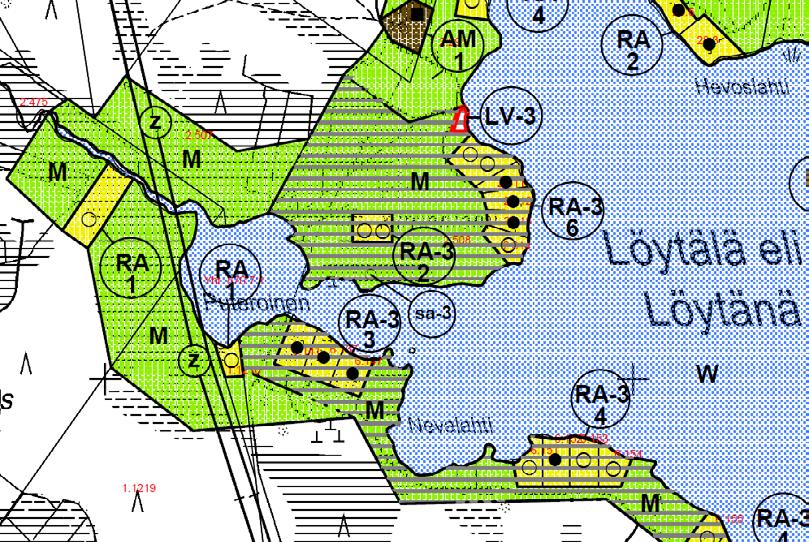 2015 voimajohto sijoittuu Iso Ristijärvellä kaava-alueen reunaan maa- ja metsätalousalueelle.