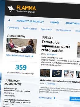 HELSINGIN YLIOPISTON INTRANET-UUDISTUS Yliopiston sisäinen verkkopalvelu Flamma uudistuu vuosien 2018 ja 2019 aikana. Uusi Flamma on suunnattu jatkossa vain henkilökunnalle.