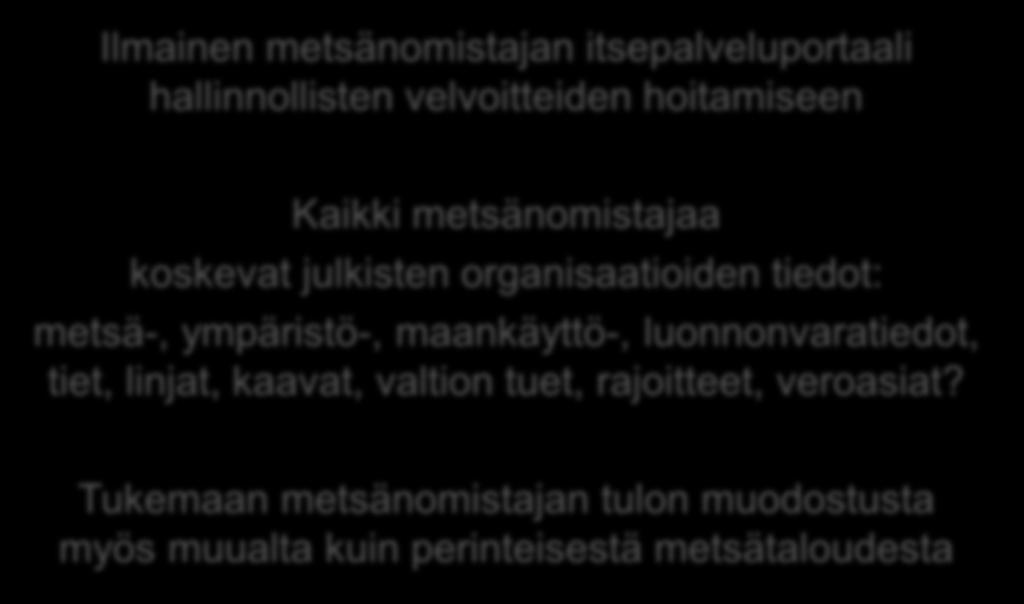 Metsään.