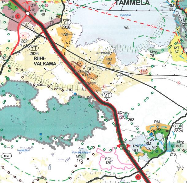 Kaavarajauksen alueella sijaitsee 6 kiinteää muinaisjäännöstä: Kallionkylän, Peltolan, Valkeeniemen, Riihivalkaman koulun, Niemäen ja Myllysyrjän asuinpaikat.