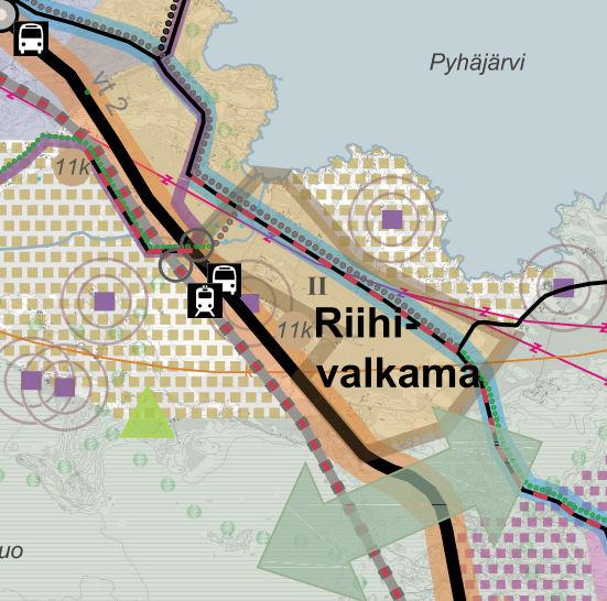 Alueen rakentuminen on rakennetarkastelussa osoitettu ajankohtaiseksi toisen toteutusvaiheen aikana ja perustuu Pori- Helsinki ratayhteyden rakentumiseen.