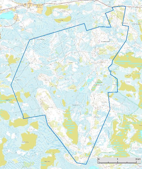 Suunnittelualueen kokonaispinta-ala on noin 2 900 hehtaaria. Tämä viitasammakkoselvitys on laadittu Pahkavaaran osayleiskaavoituksen tarpeisiin.