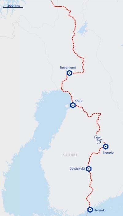 6. Pyörämatkailun kehittäminen Euro Velo reitit (ja