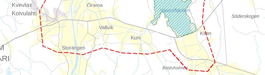 Svartkärrsbäckenin valuma-alue (84.004) laskee Söderfjärdeniin ja Maksamaan keskustan itäpuolella Norrfjärdeniin.