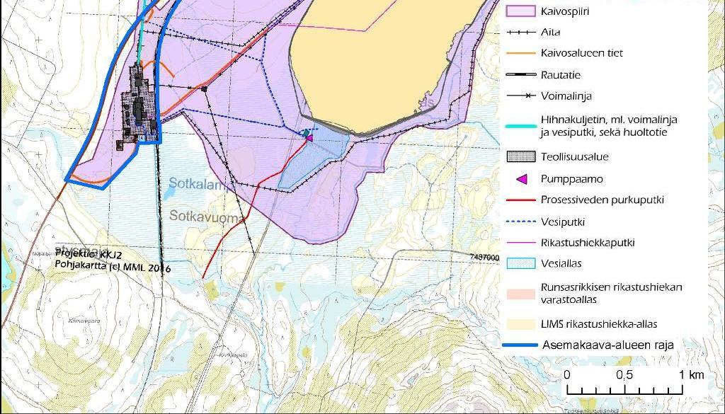 asemakaavoituksen kanssa. Myös kaivoksen toteutussuunnittelua tehdään samanaikaisesti. Asemakaavoituksen käynnistyessä oli käynnissä hankkeen ympäristövaikutusten arviointimenettely (YVA).