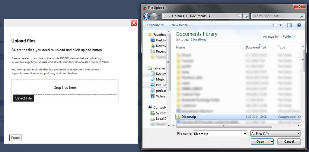 Voit valita useampia tiedostoja painamalla uudestaan Select File ja toistamalla edellisen kohdan.
