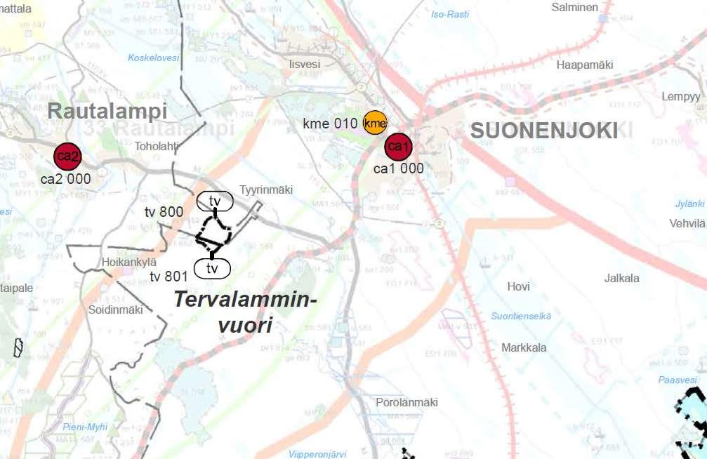 Tervalamminvuoren tuulivoimayleiskaava Kaupan maakuntakaavaehdotuksessa on osoitettu potentiaalinen Tervalamminvuoren tuulivoima-alue Suonenjoen ja Rautalammin rajalle.