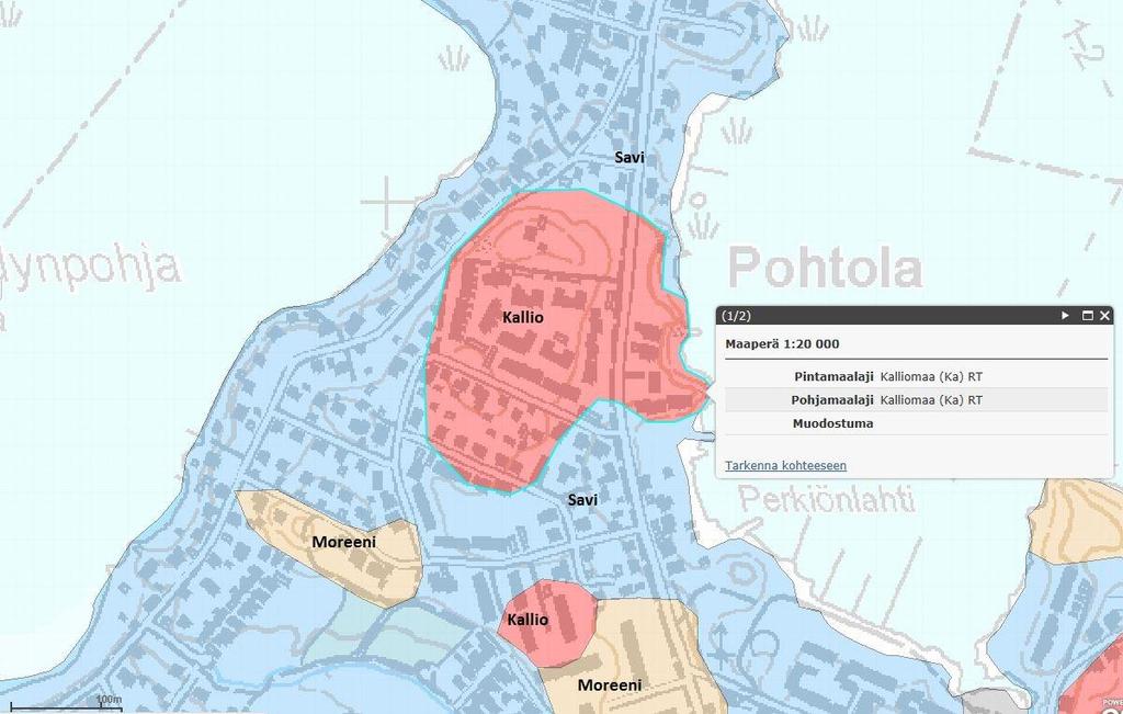 6 (14) 2.2 Maaperä ja korkeussuhteet Alueelta tehtyjä pohjatutkimuksia ei ole ollut tiedossa tätä selvitystä tehtäessä. Geologian tutkimuskeskuksen Maankamara-karttapalvelun perusteella (kuva 4.