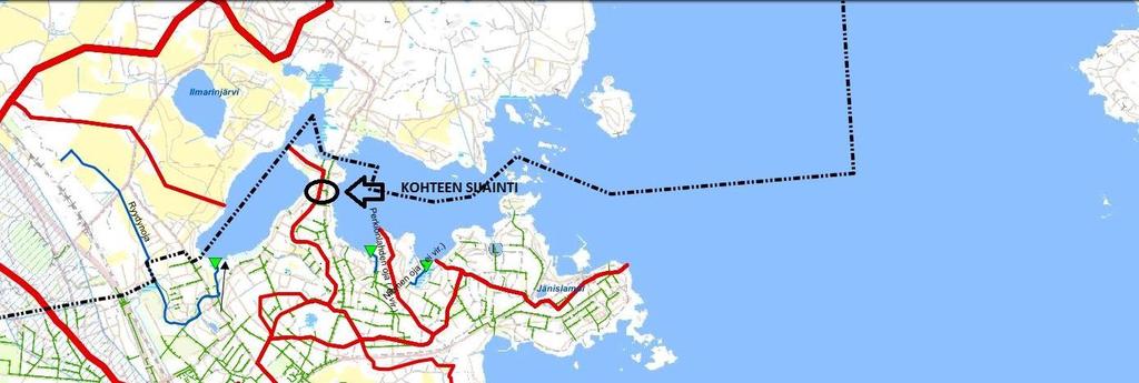 7 (14) Kuva 5. Kuvassa ote Tampereen kantakaupungin valuma-alueselvityksen liitteestä 3, Tampereen valuma-alueet kartalla. Suunnittelukohteen sijainti on merkitty karttaan ympyrällä ja nuolella.