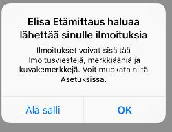 (Kuva 10) Voit nyt avata Elisa Etämittaus -sovelluksen tai poistua painamalla Kotivalikko-painiketta.