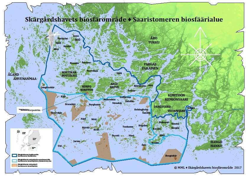 4. Tausta Unescon MAB-ohjelma ja Saaristomeren biosfäärialue (kartta) Unescon biosfäärialueessa on kyse siitä, miten alueella, jonka luonto ja kulttuuri ovat ainutlaatuiset, voidaan asua ja toimia