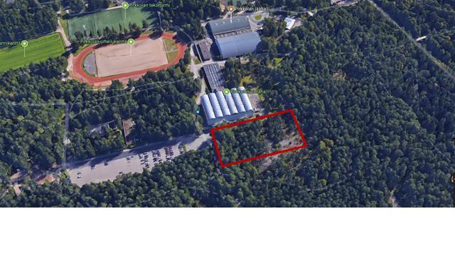 Tontti Pirkkolan liikuntapuistossa