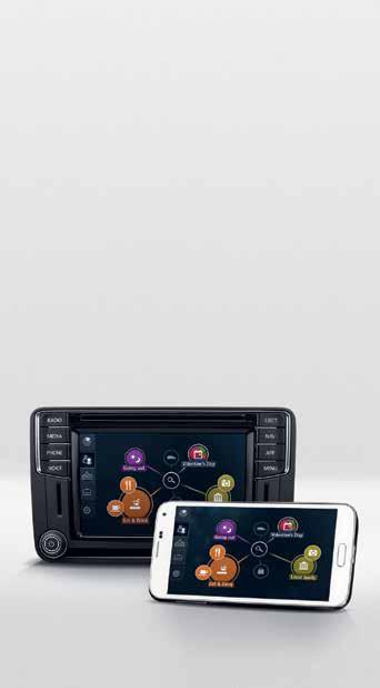 Spotify). Android-älypuhelimiin on lisäksi saatavissa Volkswagen-sovelluksia.