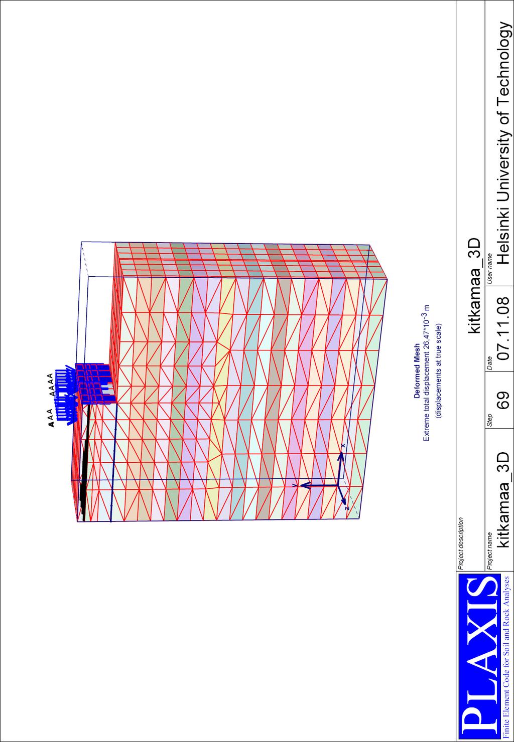 Liite 15 Kitkamaan malli PLAXIS 3D Tunnel -ohjelmassa,
