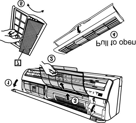 11.2.4. CONNECT THE CABLE TO THE INDOOR UNIT 1. The inside and outside connecting cable can be connected without removing the front grille. 2.