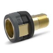 For extension of high-pressure hoses with AVS connection or for usage of the telescopic lance with a high-pressure hose with AVS connection. Adapter EASY!Lock Adapter 1 M22AG-TR22AG 7 4.111-029.