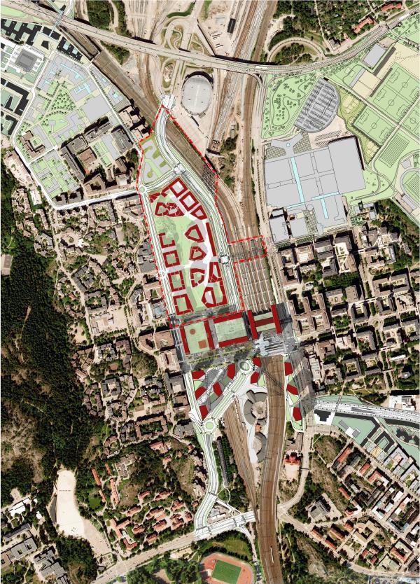 25 5. VETURITIE-HANKE 5.1 Suunnittelukohde Suunnittelukohde, Keski-Pasila ja suunnittelun kohteena oleva Veturitie sijaitsevat Helsingin kaupungin 17. kaupunginosassa (Pasila).