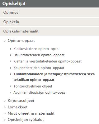 Opinto-opas verkossa www.univaasa.