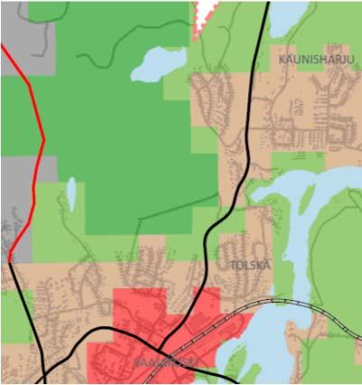 70:020 / LEPPÄVEDENTIE JA RAHKOSENTIE / ASEMAKAAVASELOSTUS 8.11.2017 (7) Yleiskaavat Jyväskylän yleiskaava on hyväksytty kaupunginvaltuustossa 10.11.2014 oikeusvaikutteisena (kaava on tullut voimaan 25.