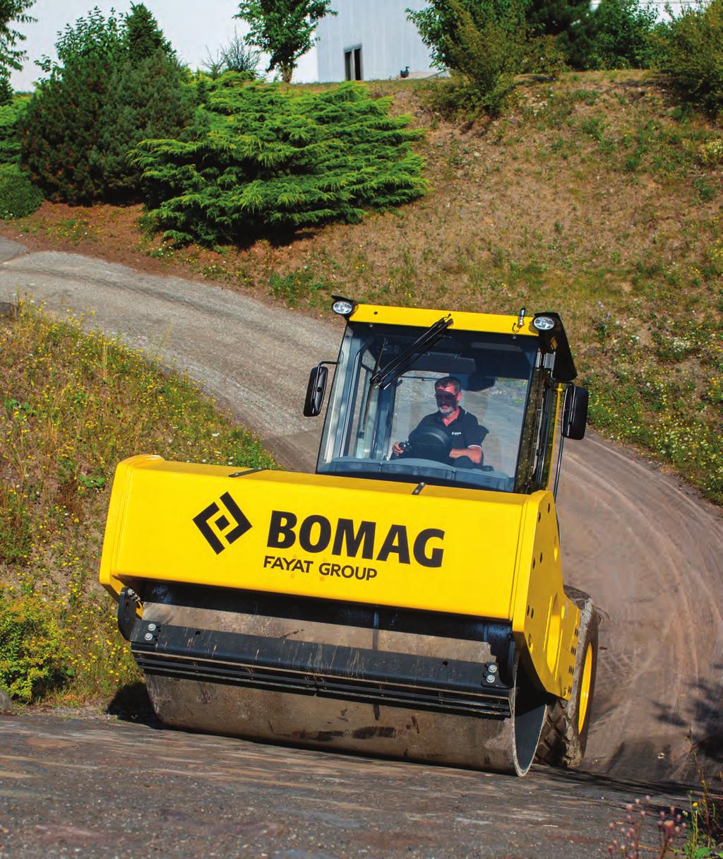 BOMAG JYRÄT D- JA DH-MALLIT TEHOA TIIVISTYKSEEN BOMAG 1-VALSSIJYRÄMALLISTO Malli Työpaino (kg) Työleveys (mm) Moottori Maks.