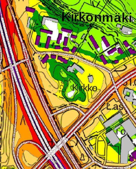 Kirkonmäki, Paloasema Kaavaselostus Sivu 13(27) Erityistoiminnat Alueella ja sen ympäristössä ei ole erityistoimintoja.