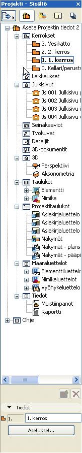 KO. - 30 Väkäspisteiden sijoittaminen aloitetaan linjan siitä päästä, joka on lähempänä kohdistinta linjalle siirryttäessä. Kuvassa väkäspisteet on haettu etäisyyden mukaan metrin jaolla.