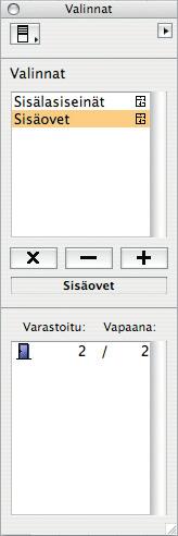 16 Elementin tiedot Osoitinta seuraavalle Seuralaiselle asetetaan etäisyys osoittimesta, jolle se ilmestyy ruudulle, ja etäisyys, jolla se on osoitinta liikuteltaessa.