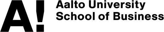 Aalto University, P.O. BOX 11000, 00076 AALTO www.aalto.