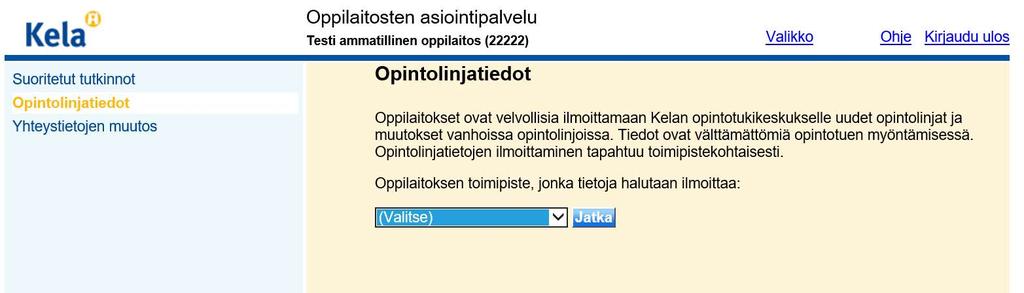 Siirrä tiedosto Kelalle lomakkeella, jonne pääsee Suoritetut tutkinnot -linkistä (Tiedostosiirto). Valitse siirrettävä tiedosto tiedostojärjestelmästäsi ja paina Lähetä-painiketta.