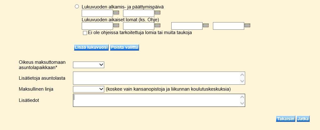 laajuus kentän arvoksi 0 (nolla) osaamispistettä tai opintoviikkoa.