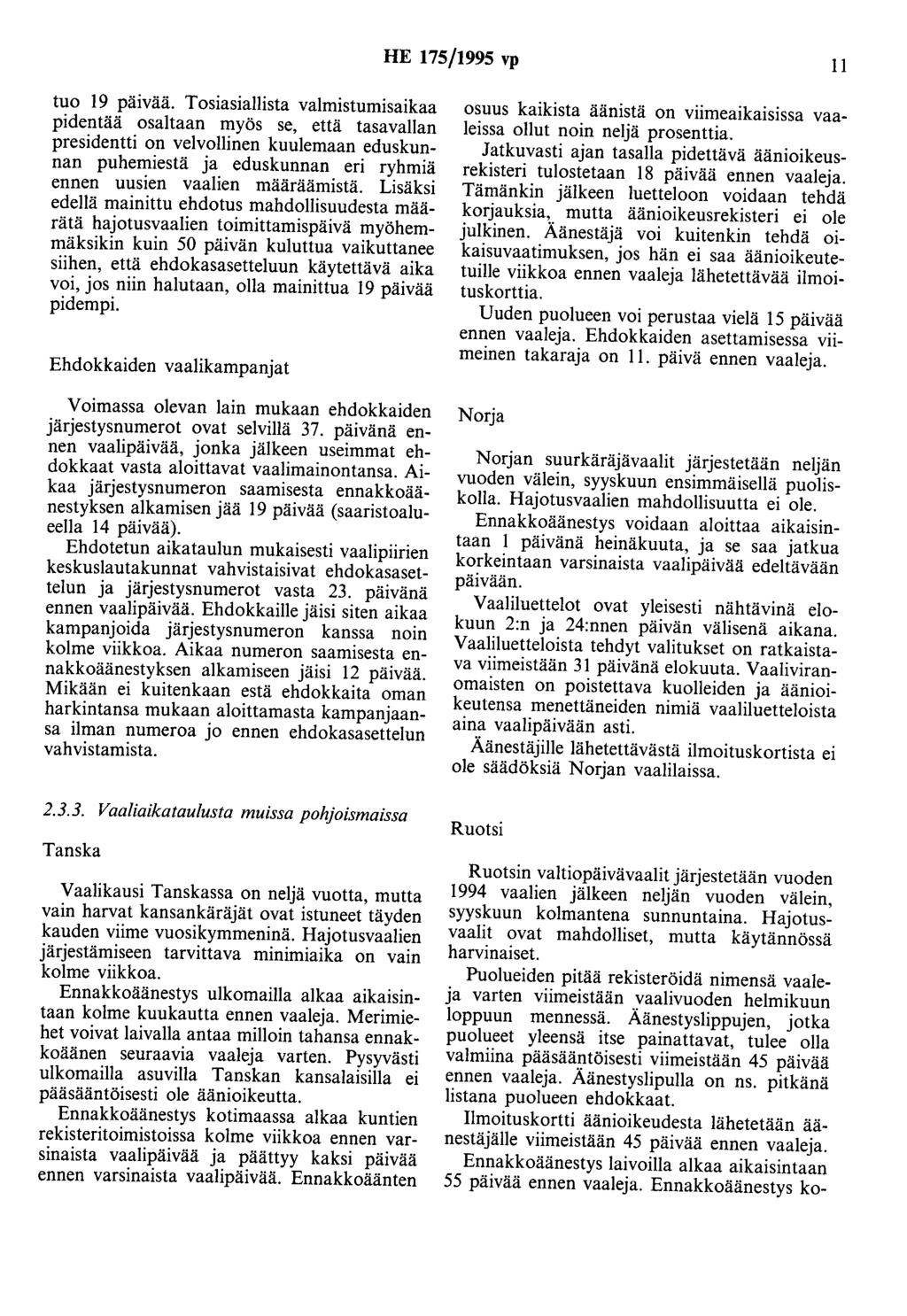 HE 175/1995 vp 11 tuo 19 päivää.
