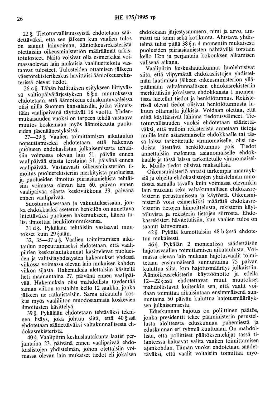 26 HE 175/1995 vp 22.