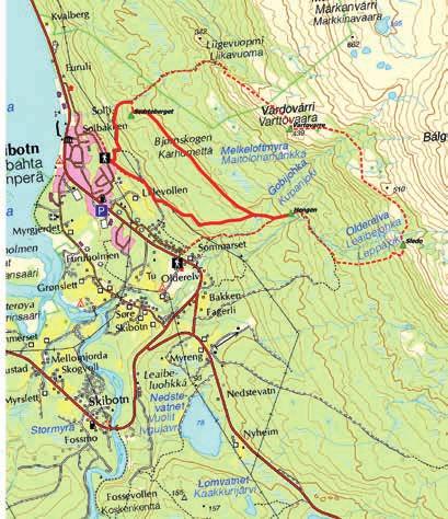 11. SVARTEBERGET/ ČÁHPPESBÁKTI HENGEN km An der