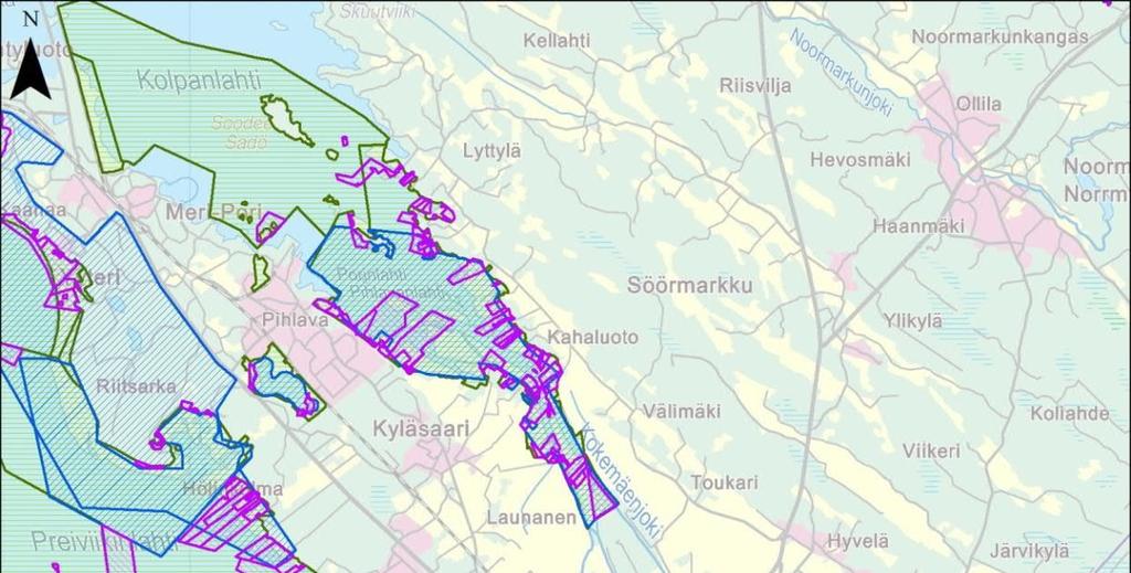 18 Kuva 5-3 Natura-alueet, yksityiset luonnonsuojelualueet,