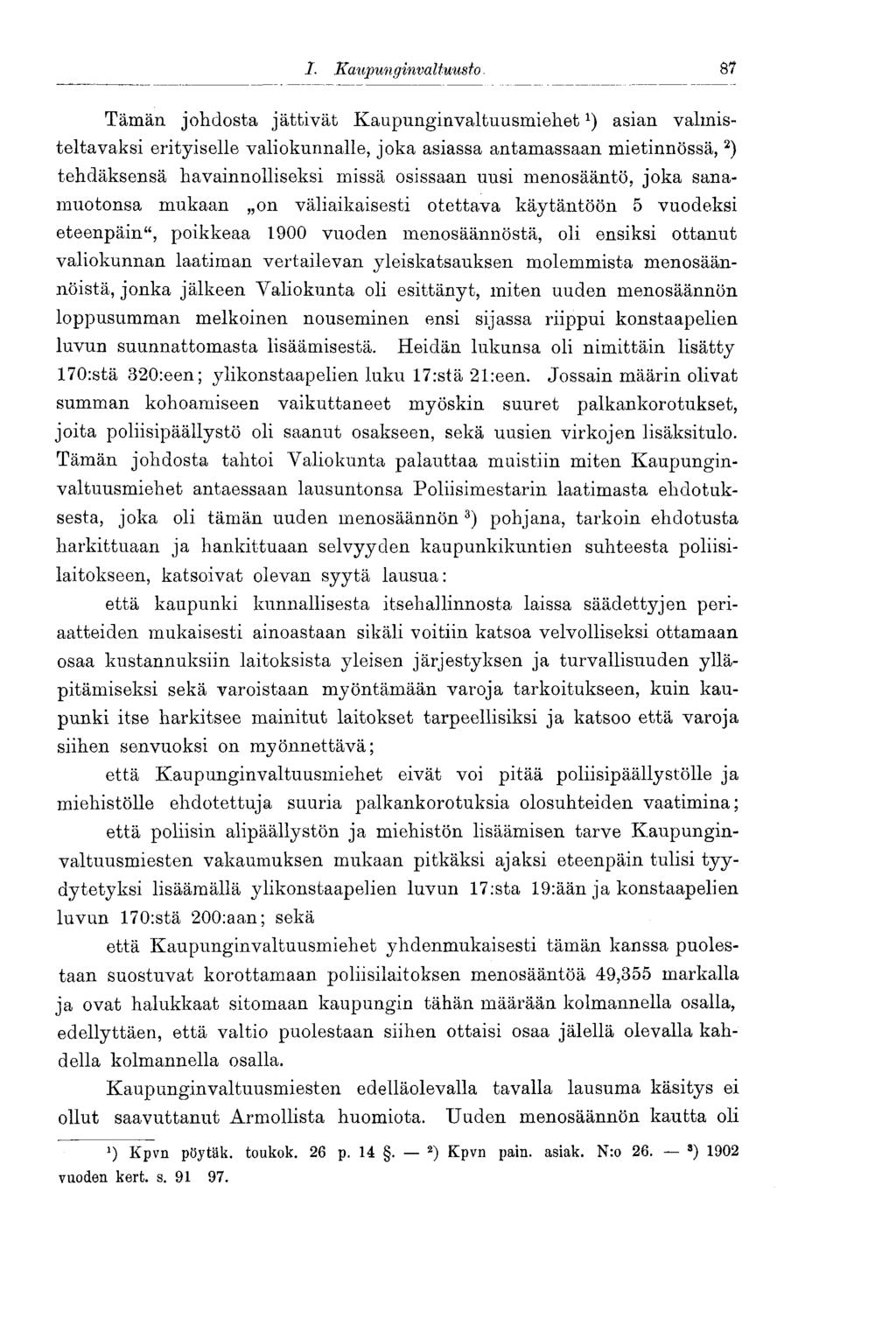 46 I. Kaupunginvaltu usto.