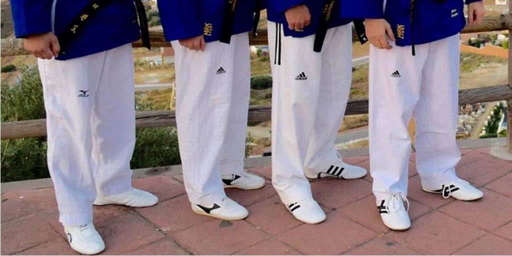 Opettaja-arvoisilta taekwondoineilta edellytetäänkin fyysisten lajitaitojen ohella kykyä soveltaa niitä ja siirtää osaamistaan edelleen muille harrastajille. Tero Halen ja Anita Halen suorittivat 5.