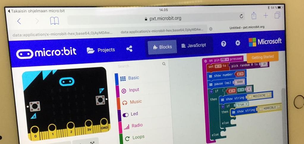 Opi käyttämään Micro:bitiä ohjelmoinnin ja robotiikan