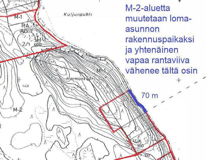 Nosto Consulting Oy 23 (30) Yhtenäisen vapaan rantaviivan määrän muutos karttaesityksinä: Kerrosalat