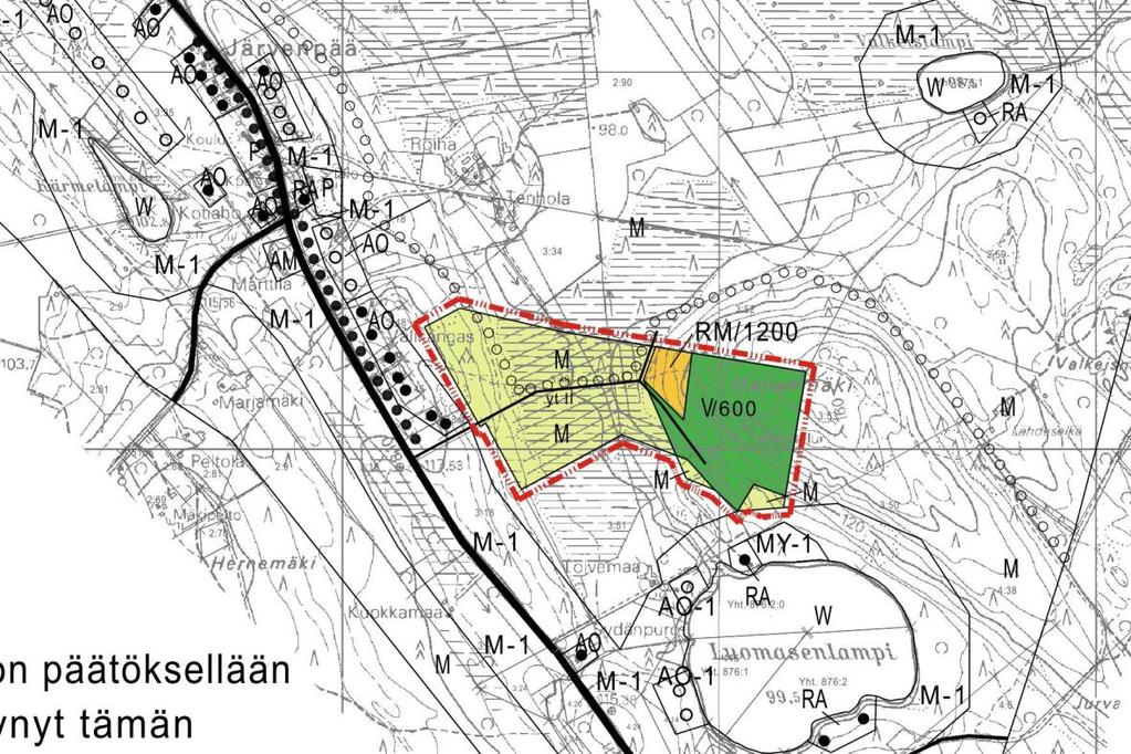 JUKAJÄRVEN YLEISKAAVAN UUTOS KOHDE 1 24.5.