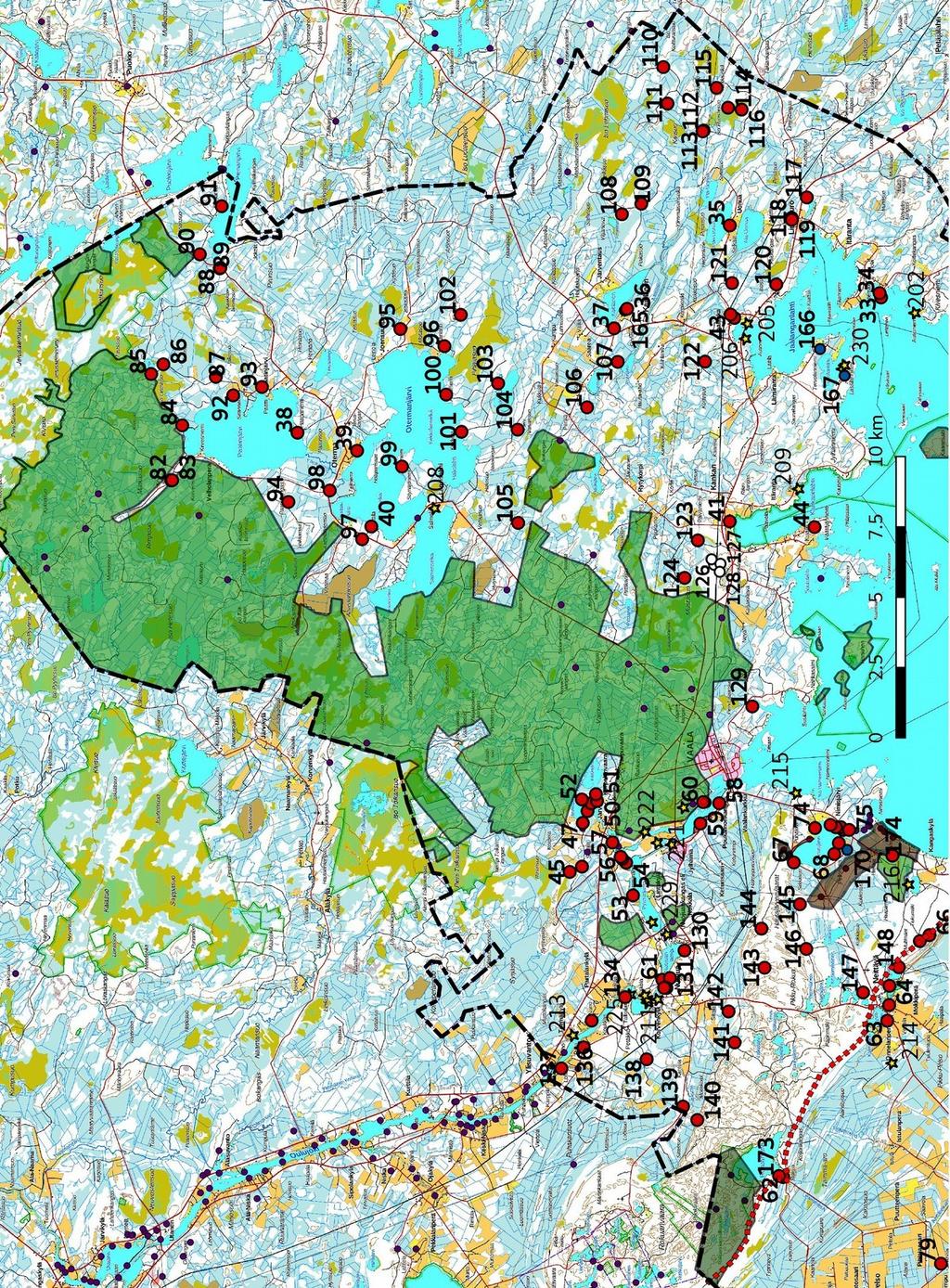 13 Yleiskartat 5 a ja 5b: Vaala pohjoisosa sivulla 13,