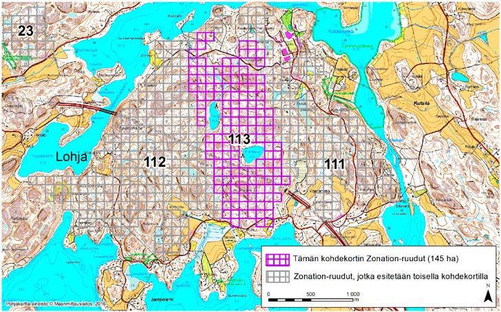Lohja, Zonation-aluetunnus 113 LOHJA (113) Alue sijaitsee Lohjan keskiosassa Karnaisten kylässä. Sitä rajaavat etelässä Hormajärvi ja pohjoisessa Maikkalanselkä.