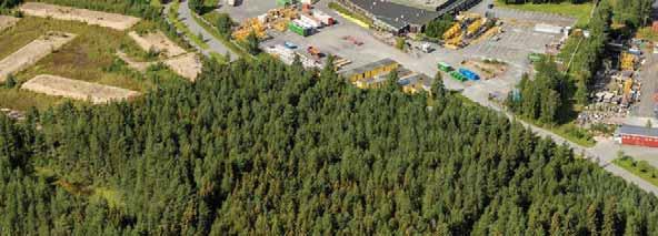 Kuvan etualalla näkyy metsäistä virkistysaluetta (kuva: Kempeleen kunta).