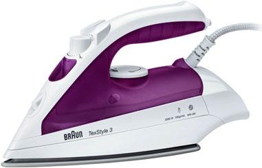Braun TS320C Höyrysilitysrauta Keraaminen pohja.
