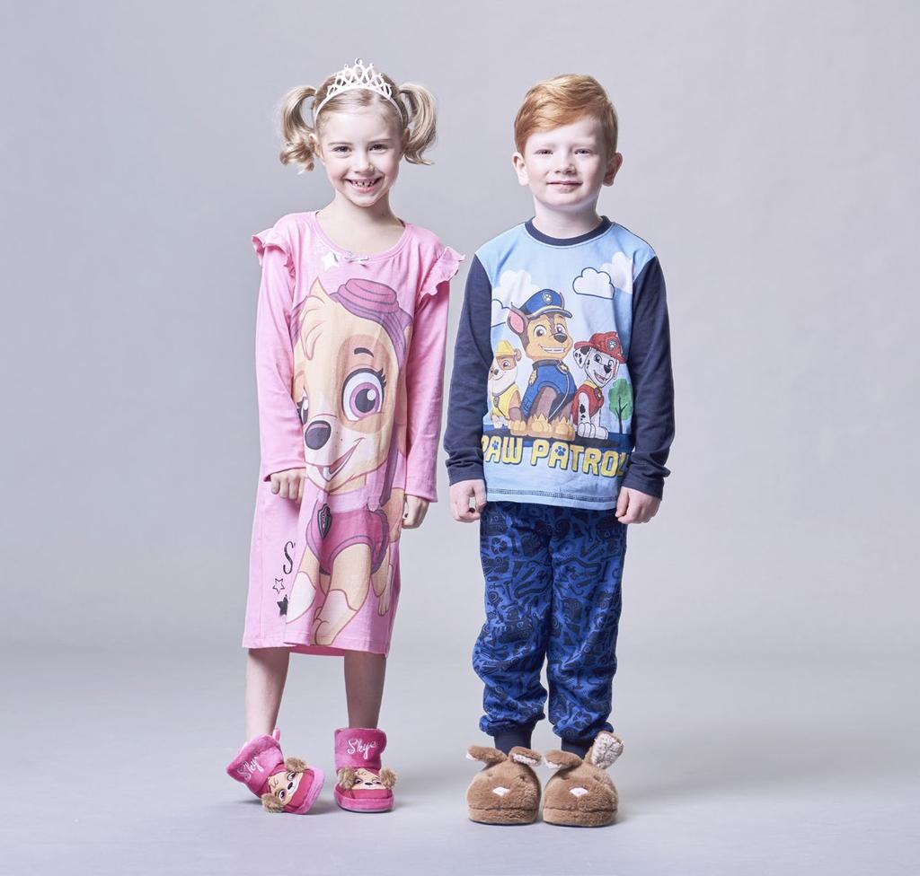 Ryhmä Hau Lasten pyjama Koot 90 130 cm.