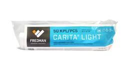 Carita Light yleisliina 45 x 45 cm 50 kpl Tuotenumero: 8395 45 x 45 cm Myyntierän koko: 6 rll/ltk 6 418401 683953 6 418400 083952 Carita Economy yleisliina 45 x 60 cm 50 kpl Tuotenumero: 8183 45 x 60