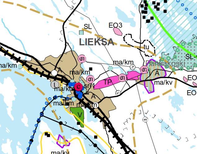 Kaavaselostus 10 Maakuntakaavan 3. vaiheessa kaava-alueen itäpuolelle on osoitettu ohjeellinen moottorikelkkareitti. Maakuntakaavan 4. vaiheen kaavassa ei esitetä alueelle muutoksia.