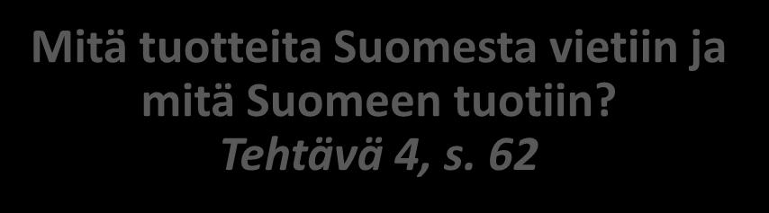 Myös puun ja tervan vientiä aloiteltiin keskiajalla.